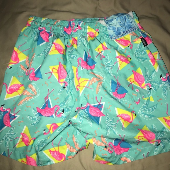 chubbies flamingo swim trunks
